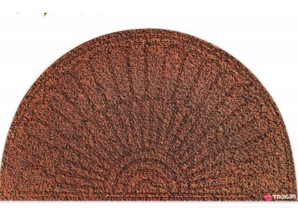 rohož  75x45cm PŮLKRUH VĚJÍŘ hnědá, K-602-2