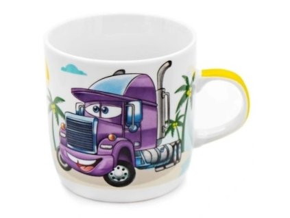 hrnek 230ml NÁKLADNÍ AUTÍČKO, dětský, BL-777, porcelán