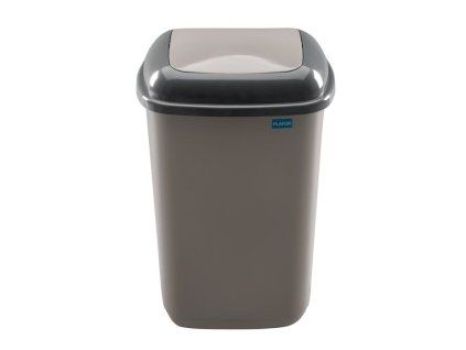 koš odp.12l QUATRO šedýmocca,rovný výklop