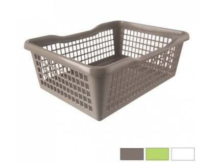 košík  1,0l 20x10x 5,0cm, prolamovaný, 3barvy, plast