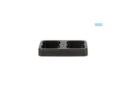stojan na 2 koše odp.20l FLAP BIN, černý, 49x27x7,5cm,plast