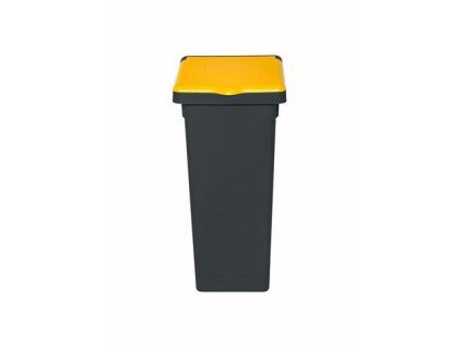 koš odp.20l FLAP BIN černý, žluté víko, tříd.odp.,plast