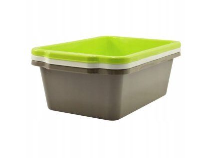 dřez 25,0l hranatý MIX barev, 57,8x37,8x18,7cm, pevný plast