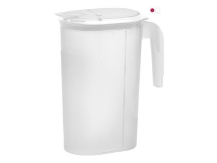 džbán 1,5l MARGERIT oválný, víko s výlevkou, gum.těsn., plast
