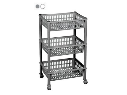 regál 3-dílný JUMBO ECO 72,5x39,4x29cm, pojízdný