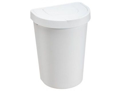 koš odp. 25l SEATTLE výklopný 48x33,8x27,2cm, bílý, plast