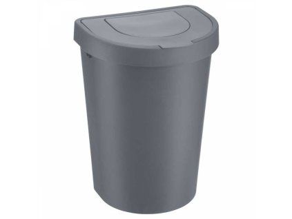 koš odp. 25l SEATTLE výklopný 48x33,8x27,2cm, šedý, plast