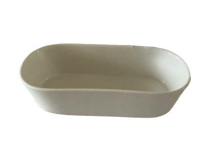 miska 1ks 20x10x5cm, bílá zapék., porcelán*1/2027