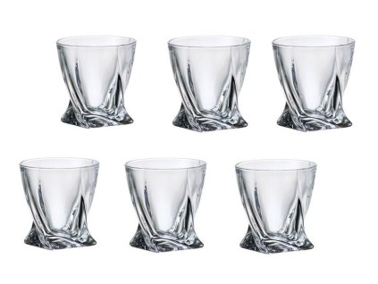 sklen. 340ml, 6ks, QUADRO, BOHEMIA PR., whisky, voda
