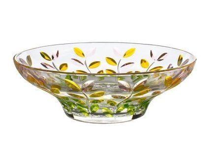 mísa d30,5cm, BOHEMIA PR. LAURUS SPRING, barev. sklo