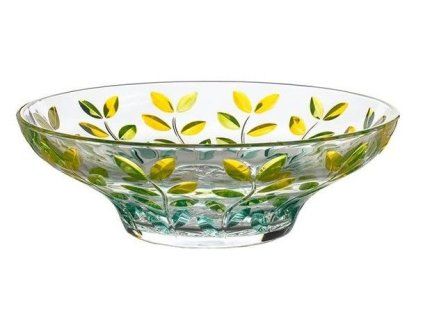 mísa d30,5cm, BOHEMIA PR. LAURUS SUMMER, barev. sklo