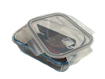 dóza 1,52l,22x16,4x6,6cm, THERMO, var.sklo, plast.víčko+ventil