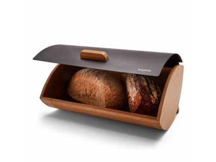 chlebovka 35x25x15,5cm, KönigHOFFER COSMIC černý, dřevo/kov