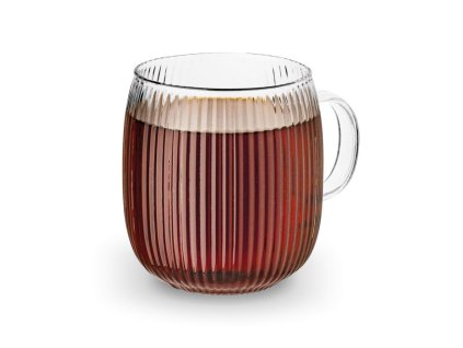 hrnek 380ml ESTHER, pásky, var.sklo (min.obj.6ks)*10/2026
