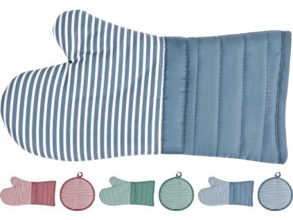 chňapka 18x34cm prstová+chňapka d21cm, 3barvy, textil