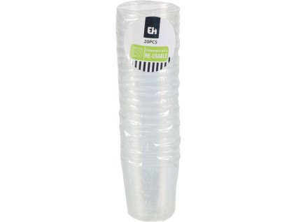 panák 30ml-20ks-TRANSPARENTNÍ, plast