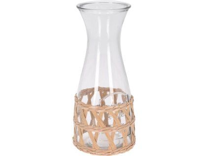 karafa 1,2L, dekorace ratan, sklo