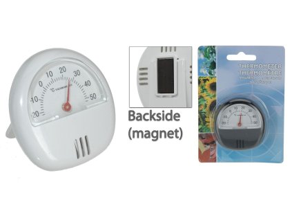 teploměr   d5,5cm s magnetem, -20°C+50°C, univ.
