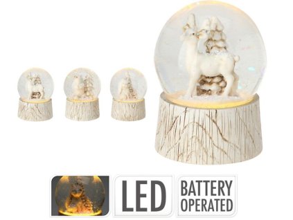 TĚŽÍTKO  6,5cm, ZVÍŘÁTKO ván., sněžítko, LED osv.,3druhy