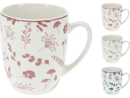 hrnek 350ml, KVÍTÍ, mix barev, porcelán