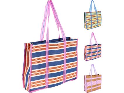 taška 25l, 47x14x39cm, pláž., 3 barvy, umyv.textil