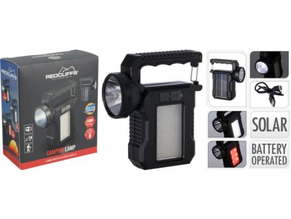 svítilna CAMP, USB nabíjení, SOLAR, LED