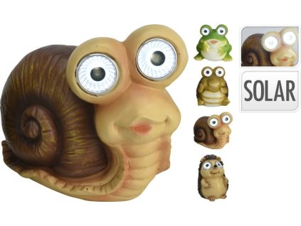 svítilna solární MIX ZVÍŘATA, plast.