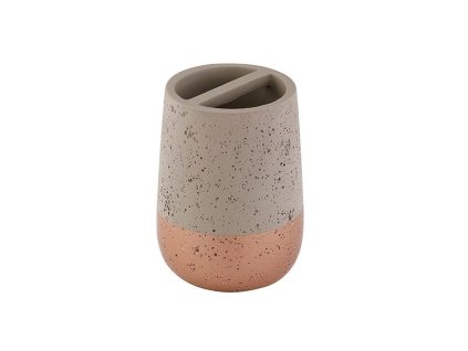 držák zub.kartáčků d7,5x10cm, BETON, staroměď