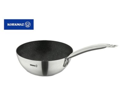 pánev d28cm WOK, GASTRO, nepř.povrch, v.8,3cm, NR