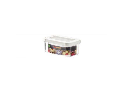 dóza 0,60l, 15,5 x9,4x6,3cm, transp., plast