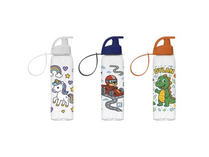 láhev 0,50l 3 DEKORY, nápitka, kryt, dětská, plast