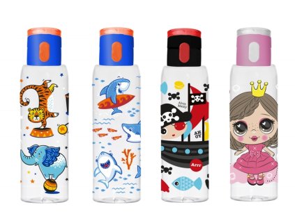 láhev 0,50l 3DEK, nápitka+kryt, sport, plast