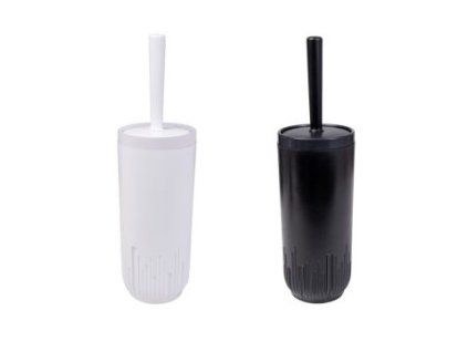 WC souprava  BÍLÁ,ČERNÁ d10x35,5cm, plast