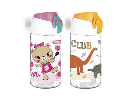 láhev 0,52l DINO, GIRL, brčko, kryt, plast