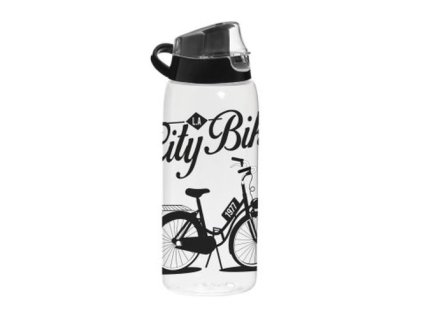 láhev 1,00l CITY BIKE, nápitka+kryt, sport, plast