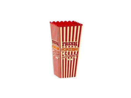 box 1,30l POPCORN, červený, plast