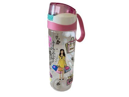 láhev 0,75l FASHION-MY PASSION, bílá, nápitka+kryt, sport, plast