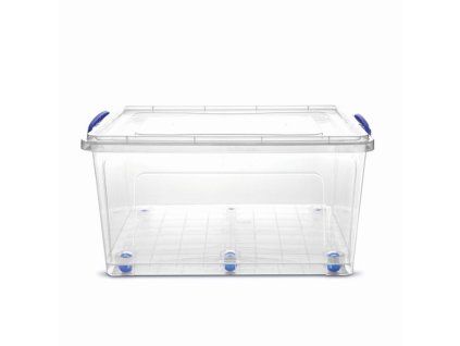 box 42,0l CLEAR, 55x37x29cm+koleč., plast