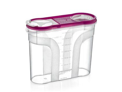 dóza 2,15l 22x8,5x18,4cm UNI na syp.potr.,transp.plast