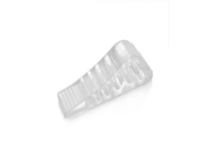 zarážka-1ks-dveřní klínek 12x3x v.3cm, transp.plast
