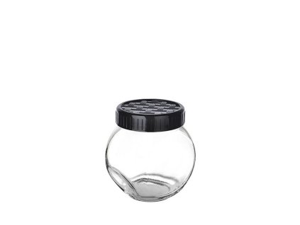 dóza 0,50l LATTICE, šroub.víko, polohovací, sklo/plast