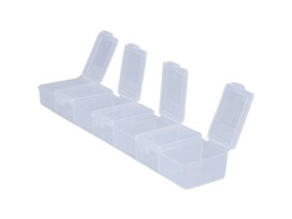 organizér na léky, týdenní, plast