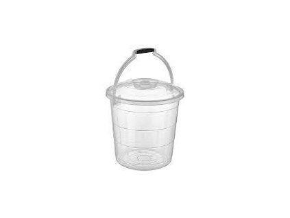 vědro 10l s víkem, transpar.plast