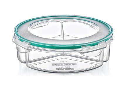 box  1,35l FRESH dělený(3x0,45l),klick d21x6cm,transp.plast