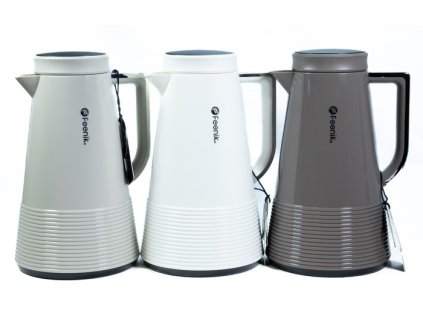 termokonvice 1,0l, 3BARVY, kónická, (MJ-100-1), plast/sklo