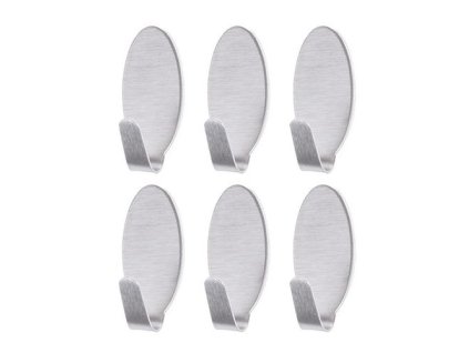 háček- 6ks-MINI NR, ovál, 3,5x1,5cm, samolepící