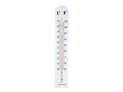 teploměr univ. 39,5x6,4cm, -40°C+50°C, plast
