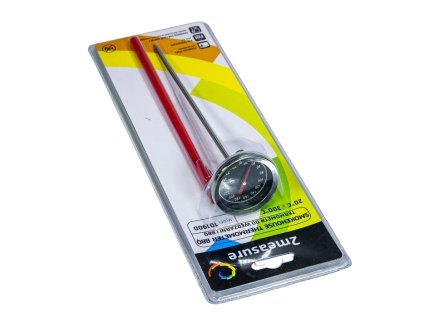 teploměr   d5,0x22,5cm do udírny, +20°C+300°C, dlouhá tyčka, pouzdro