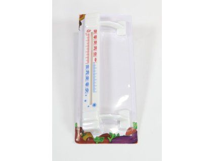 teploměr 21x2,5cm okenní, -50°C+50°C, samolep., plast