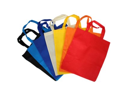 taška nákup. 15l, 45x35x10cm, MIX barev, netk.textil